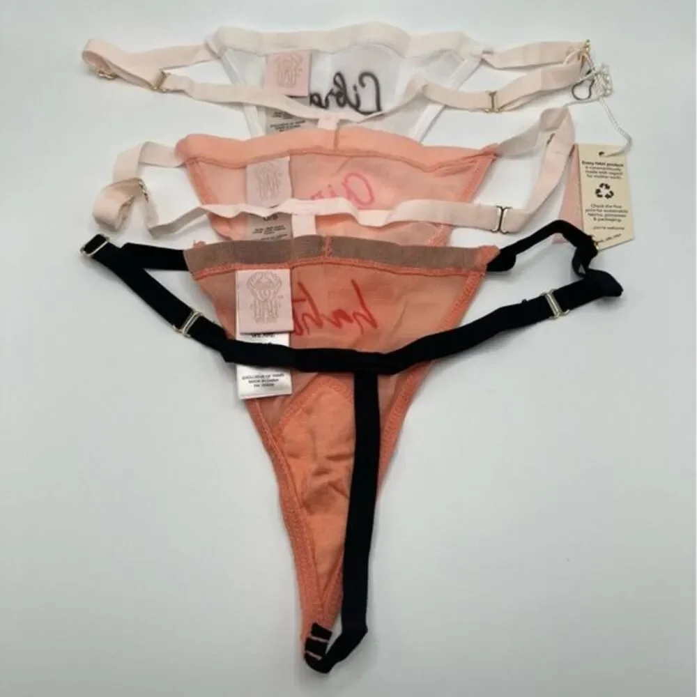 We Are Hah Zodiac Thongs Panties Pre Packs Libra Set of 3 NWT